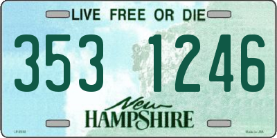 NH license plate 3531246