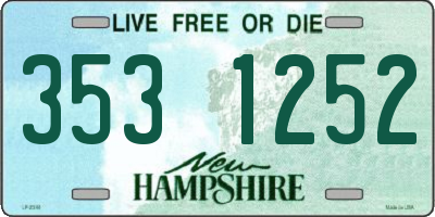 NH license plate 3531252