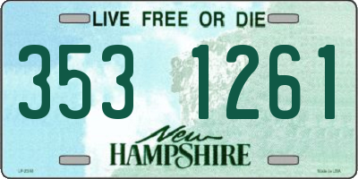 NH license plate 3531261