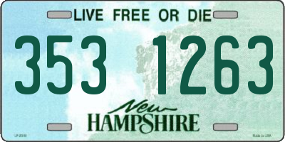 NH license plate 3531263