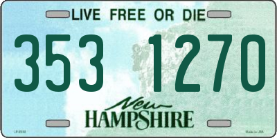 NH license plate 3531270