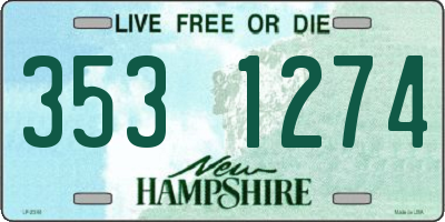 NH license plate 3531274