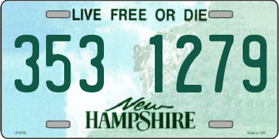 NH license plate 3531279