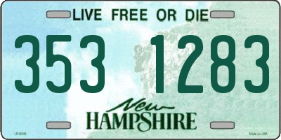 NH license plate 3531283