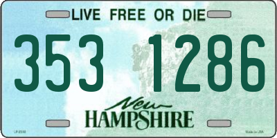NH license plate 3531286