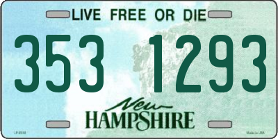 NH license plate 3531293