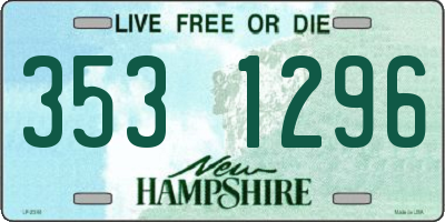NH license plate 3531296