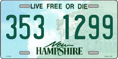 NH license plate 3531299