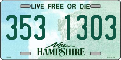 NH license plate 3531303