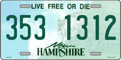 NH license plate 3531312