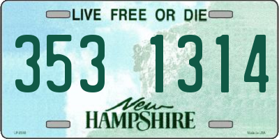 NH license plate 3531314