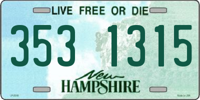 NH license plate 3531315