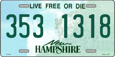 NH license plate 3531318