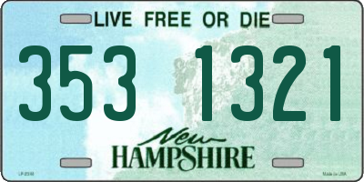 NH license plate 3531321