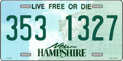 NH license plate 3531327