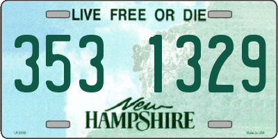 NH license plate 3531329