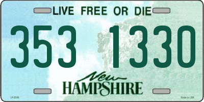 NH license plate 3531330