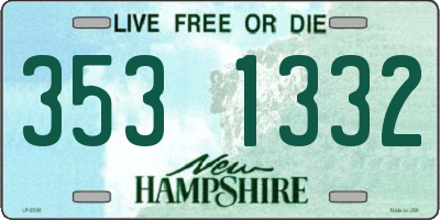NH license plate 3531332