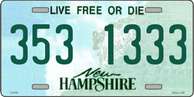 NH license plate 3531333