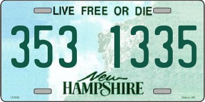 NH license plate 3531335
