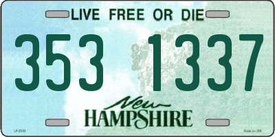 NH license plate 3531337