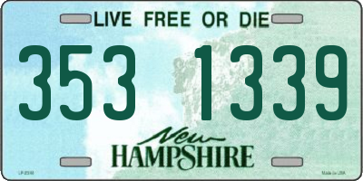NH license plate 3531339