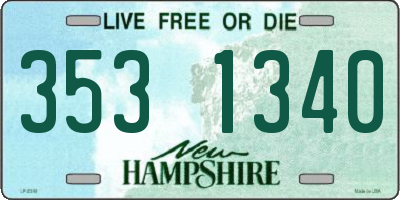 NH license plate 3531340