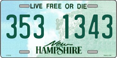 NH license plate 3531343