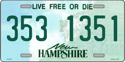 NH license plate 3531351