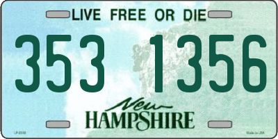 NH license plate 3531356