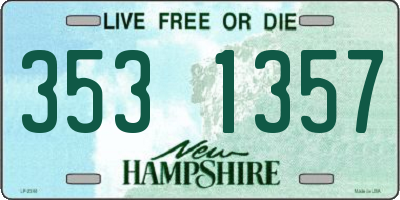 NH license plate 3531357