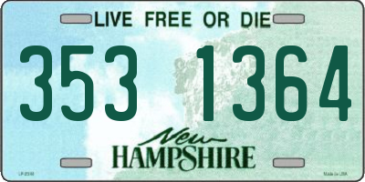 NH license plate 3531364