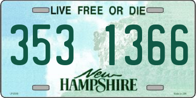 NH license plate 3531366