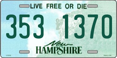 NH license plate 3531370