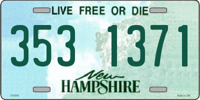 NH license plate 3531371