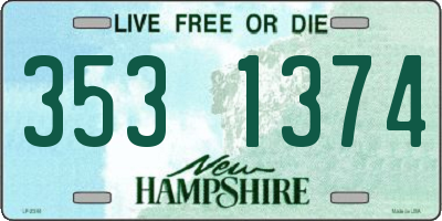 NH license plate 3531374