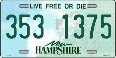 NH license plate 3531375