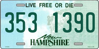 NH license plate 3531390