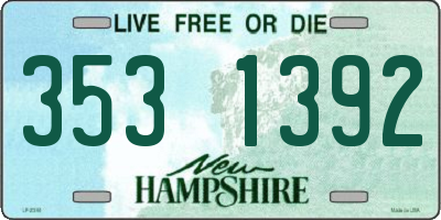 NH license plate 3531392