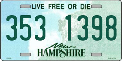 NH license plate 3531398
