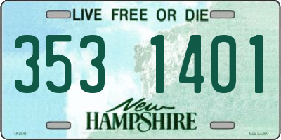 NH license plate 3531401