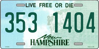 NH license plate 3531404