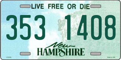 NH license plate 3531408