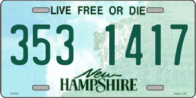 NH license plate 3531417