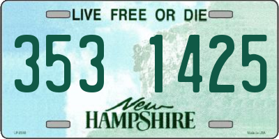 NH license plate 3531425