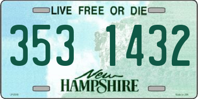 NH license plate 3531432