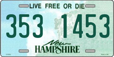NH license plate 3531453