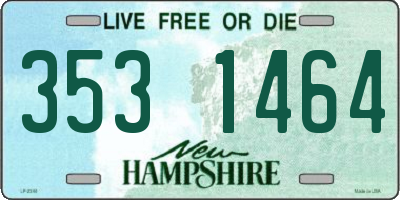 NH license plate 3531464