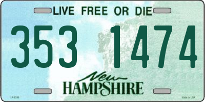 NH license plate 3531474