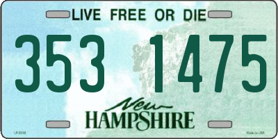 NH license plate 3531475